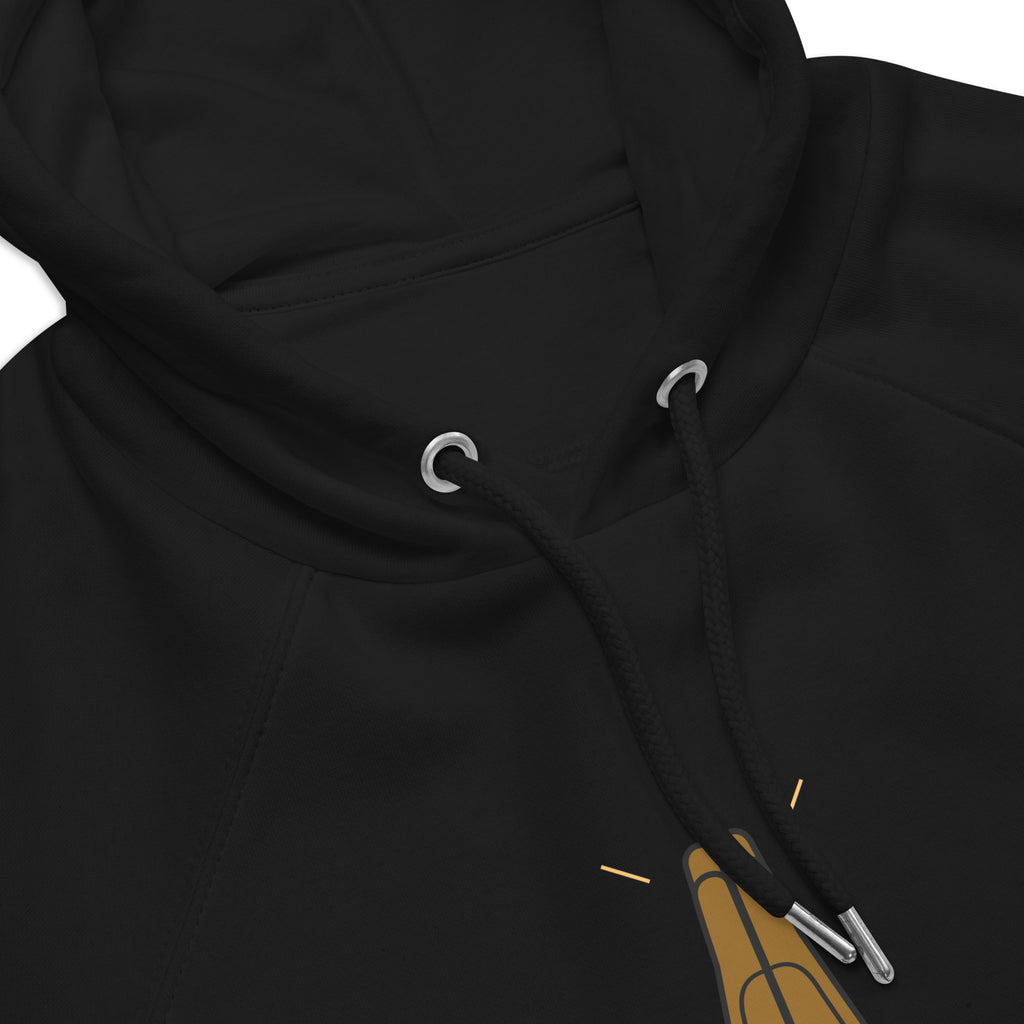 God No Go Shame Us black Pidgin faith hoodie by Attihverse.